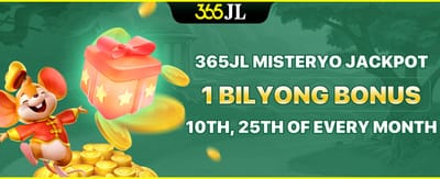 JILIVS1 Mystery Jackpot promotion banner showing massive gold rewards